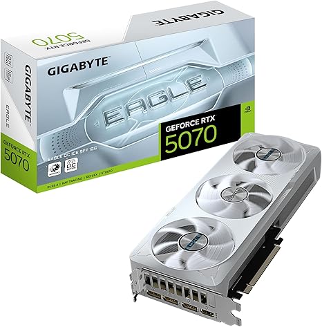 GIGABYTE GeForce RTX 5070 Eagle OC Ice SFF 12G Graphics Card image 0